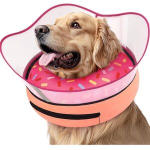 NWT Pink Inflatable Dog Recovery Collar